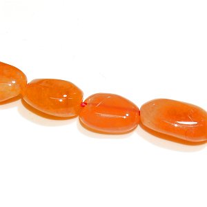 天然色 オレンジカルセドニー （AA+） タンブル12-16X8-10mm 【1個】 