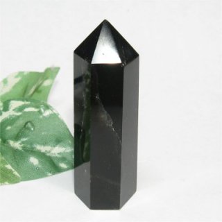 【特価】 モリオン（黒水晶）六角ポイント 《チベット産》