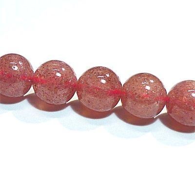 粒売り】ストロベリークォーツ 8mm ピンクエピドート