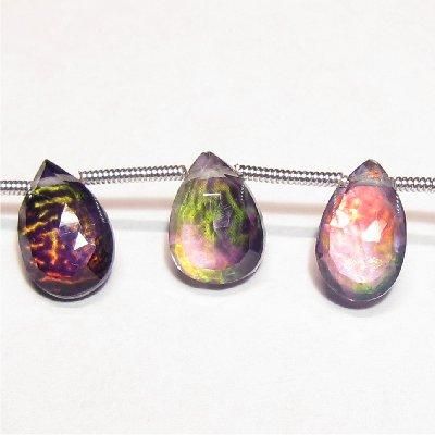 粒売り】トリプレット水晶 ペアシェイプ レインボー|咲耶開運堂 粒売り】トリプレット水晶 ペアシェイプ レインボー|咲耶開運堂
