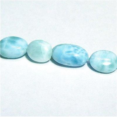 限定価格　ラリマー　一本売り　③ 超極上品！！SA級 ラリマー 14.5mm 高級 粒売り (貫通穴) ビーズ 1個