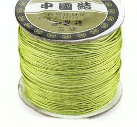 中国結び紐（135m巻）黄緑色（イエローグリーン）