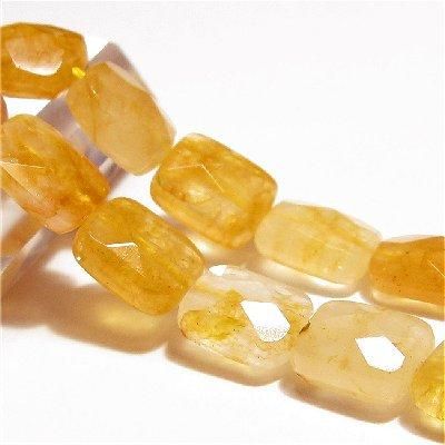粒売り】天然イエロークォーツ12X8 レクタングル 粒売り】天然イエロークォーツ12X8 レクタングル