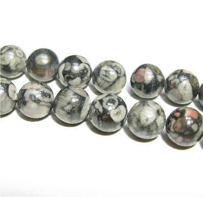 粒売り】貝の化石ビーズ(クリノイド)8mm|咲耶開運堂 粒売り】貝の化石ビーズ(クリノイド)8mm|咲耶開運堂