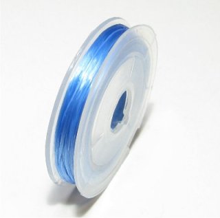 オペロンゴム（水晶の線）ブレスレット用ゴム糸 ブルー 青色 【10m巻】  