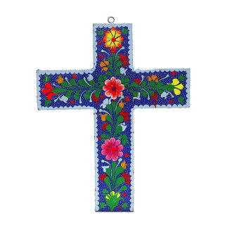 メキシコ工芸品 十字架オブジェ
