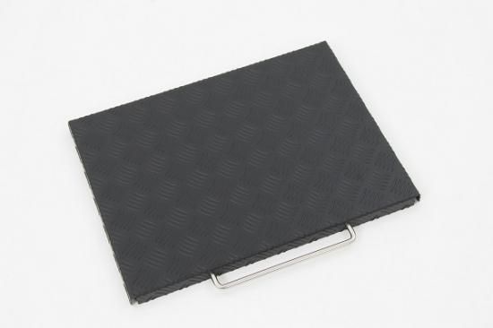 シェルフコンテナ50用 縞板天板テーブル【マットブラック】