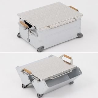 シェルフコンテナ用 縞板天板テーブル|栃木レザー、帆布、ひのき、縞板を中心とした国産アウトドア・ガレージブランド シェルフコンテナ用 縞板天板テーブル|栃木レザー、帆布、ひのき、縞板を中心とした国産アウトドア・ガレージブランド