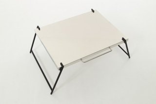 平板天板テーブル LOW【アルミヘアライン】