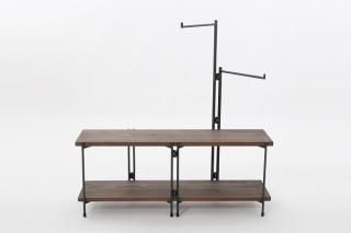 COLLEND アイアンラダーラック 立て掛け式 トレー付き ILR-DB