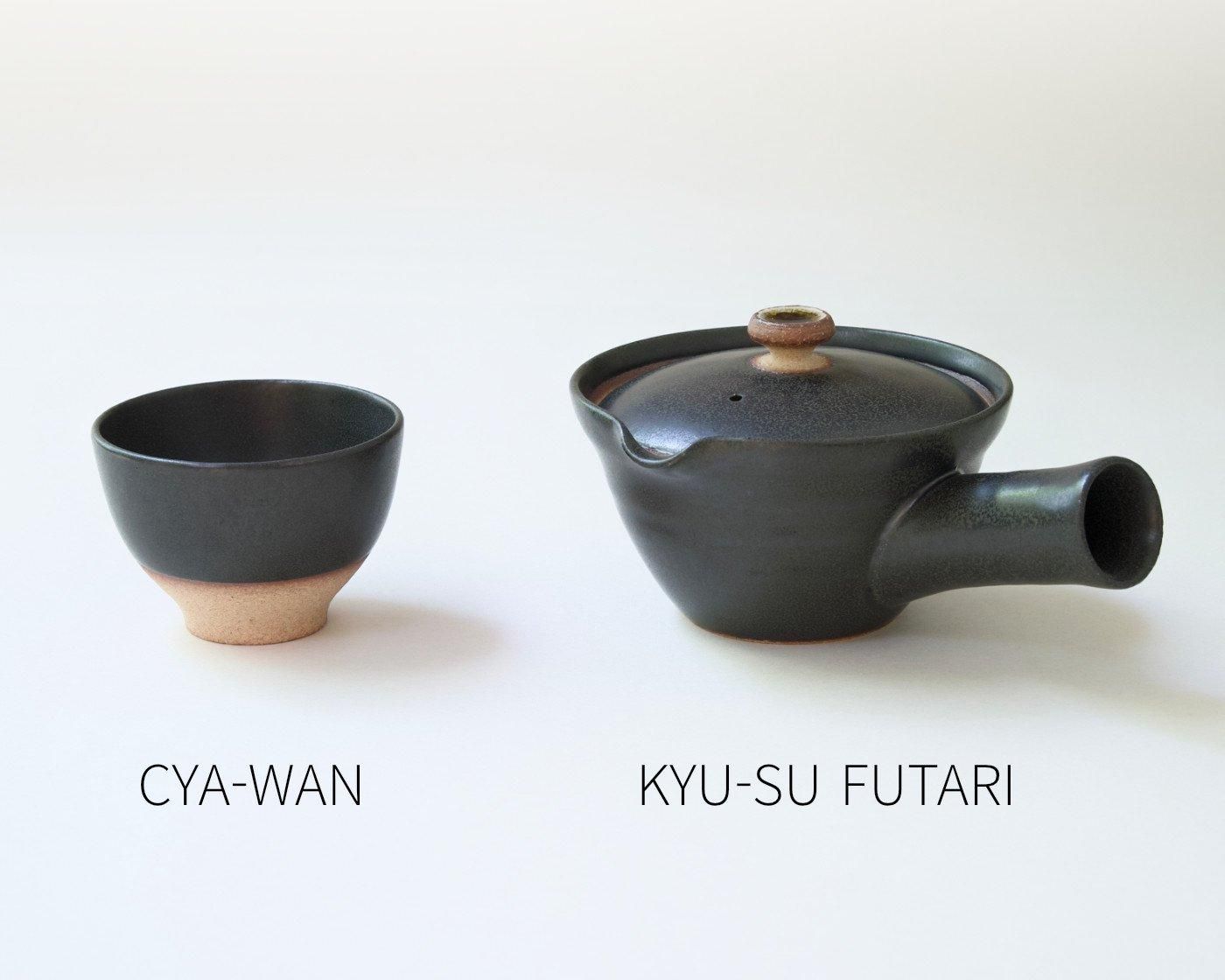 再販・ミニチュア！「萩焼・急須と湯飲み」 立体・オブジェ