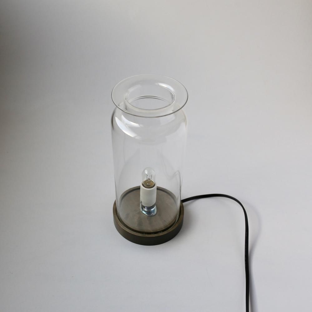 qualia-glass works_TableLight Clear×Dark - NODE