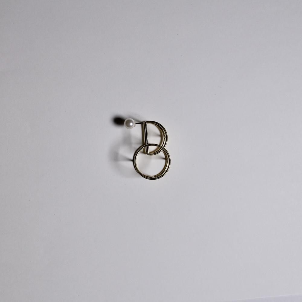 coeur ya._結節点ピアス:真鍮 - NODE