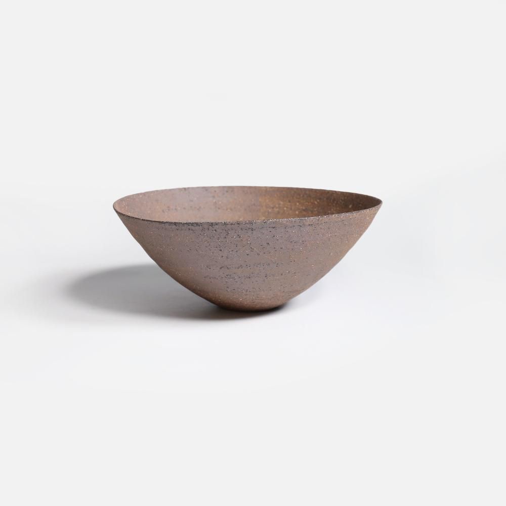 完成品 二階堂 明弘｜焼締め ボウル（茶） - NODE 食器