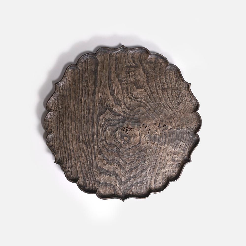 フナハシトモハルさん 杢が美しい栗のお盆 30m トレー プレート 簡単