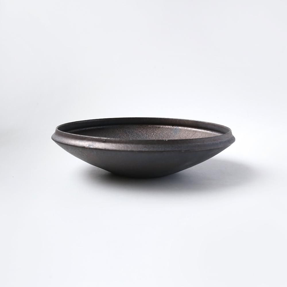 船串篤司 リム皿(黒) 25cm | Call
