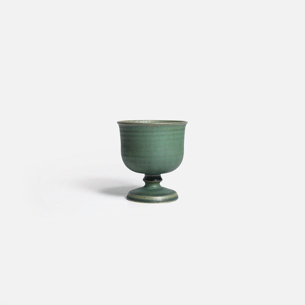 yoshida pottery _ 玉脚アイスカップ（さびいろうぐいす） - NODE