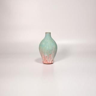 85ub48　三つ耳 金彩 花瓶 人気商品！】 85ub48 三つ耳 花瓶 金彩 工芸品 - 工芸品