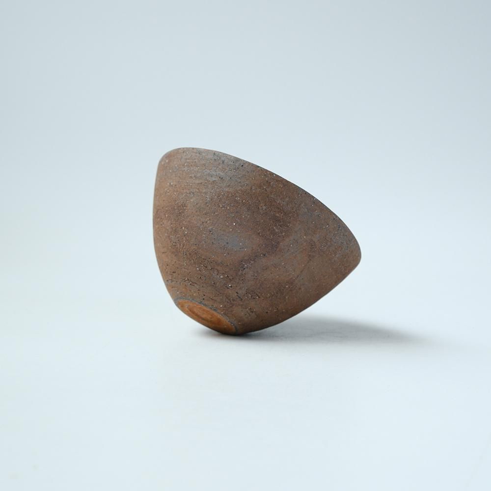 二階堂明弘　　焼締めボウル 二階堂 明弘 _ 焼締め ボウルカップ（赤） - NODE