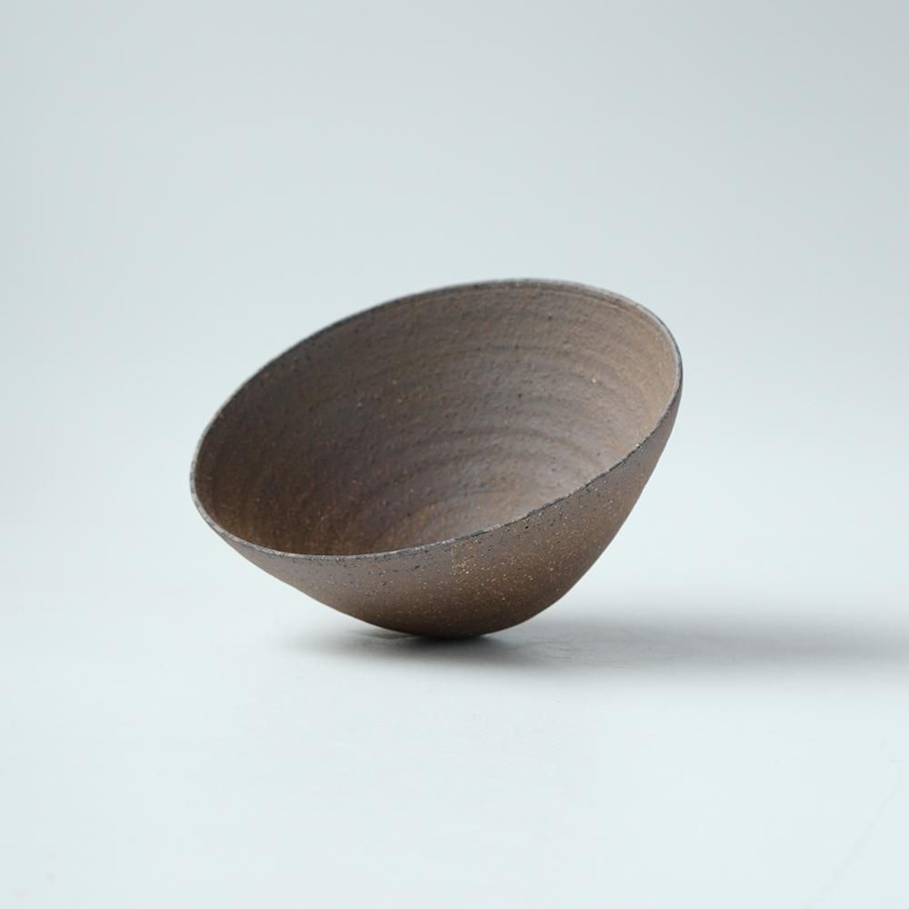 二階堂 明弘 _ 焼締め 碗（赤） - NODE