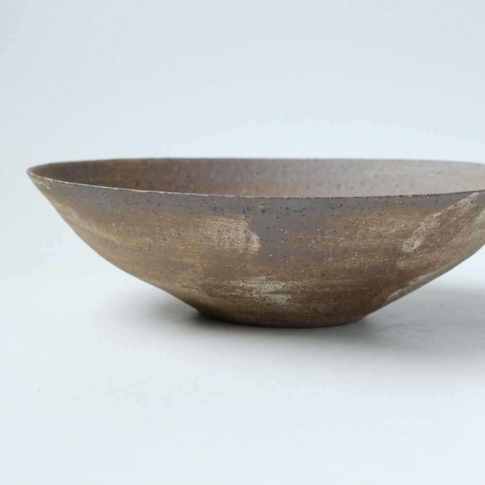 二階堂明弘さん ボウル＆陶板セット 二階堂明弘さん ボウル＆陶板セット 二階堂明弘 焼締めボウル