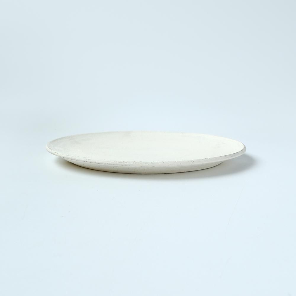 二階堂 明弘 _ 焼締め プレート（白） - NODE