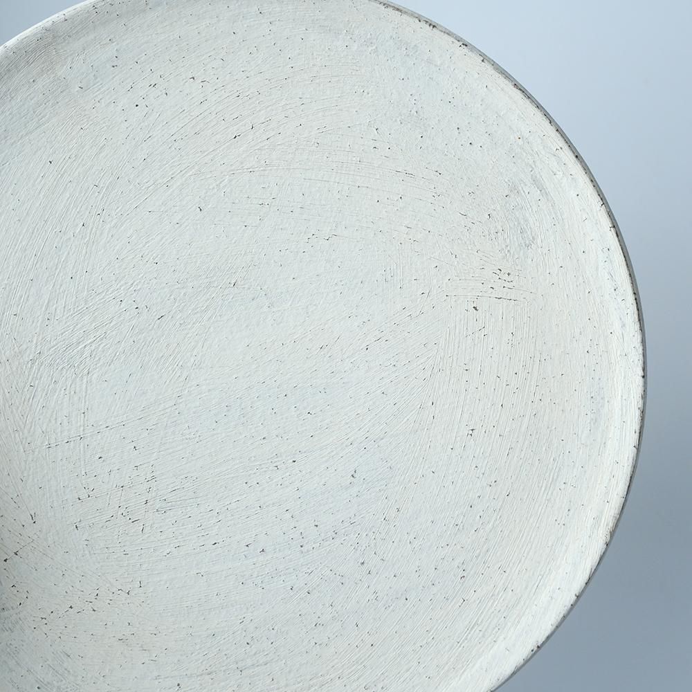 二階堂 明弘 _ 焼締め プレート（白） - NODE