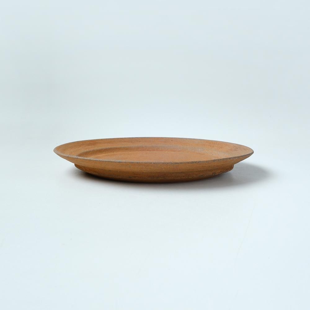 二階堂 明弘 _ 焼締め リムプレート（赤） - NODE