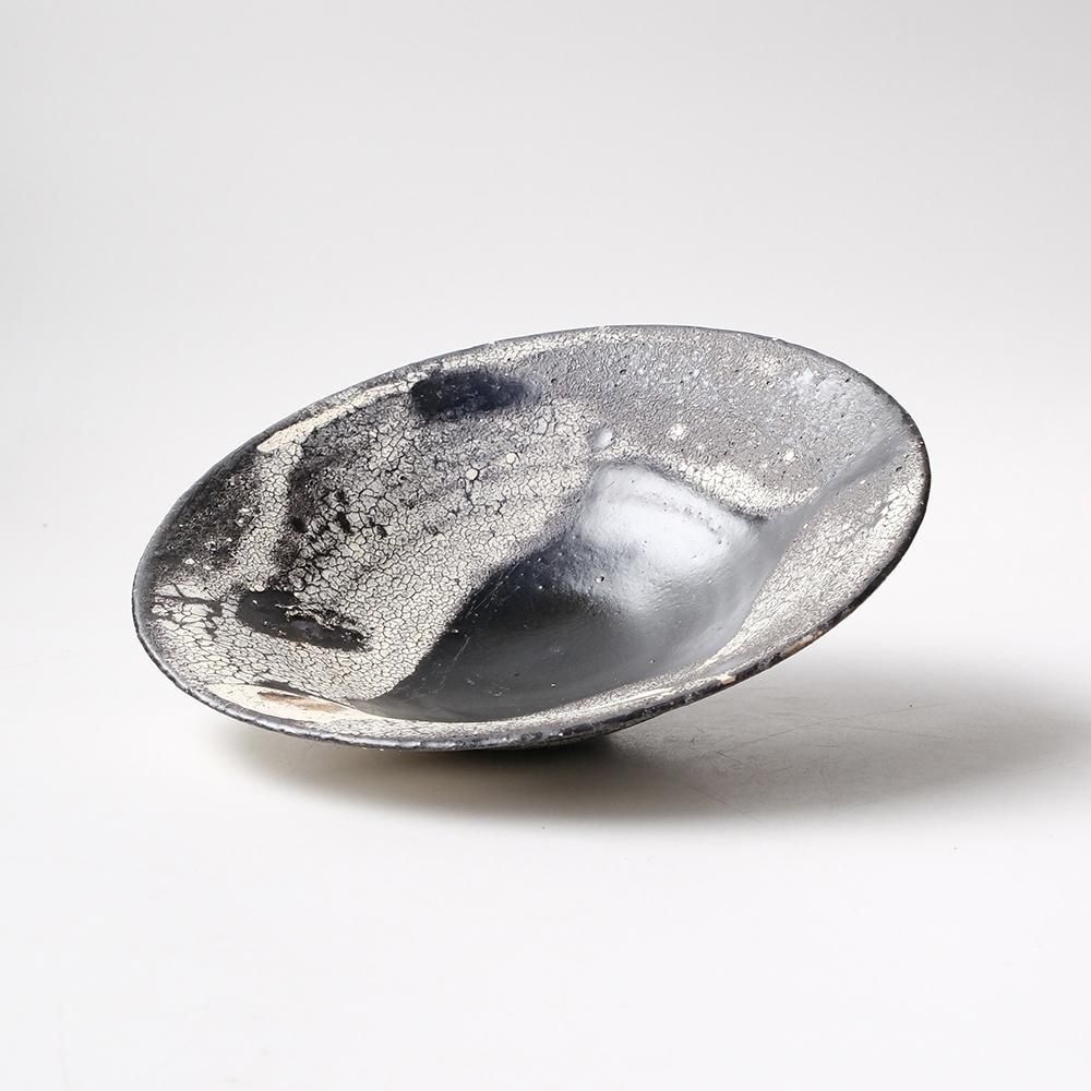 二階堂明弘さん玉殻中鉢　１個 二階堂 明弘 _ 玉殻 平鉢（白） - NODE