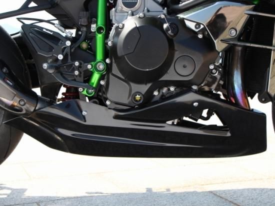 Ninja H2 レーシングアンダーカウル/黒ゲルコート - Garage414