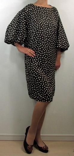 ボリューム袖ワンピース Op 0076 洋服の型紙と生地販売店 telitea ボリューム袖ワンピース Op 0076 洋服の型紙と生地販売店 telitea