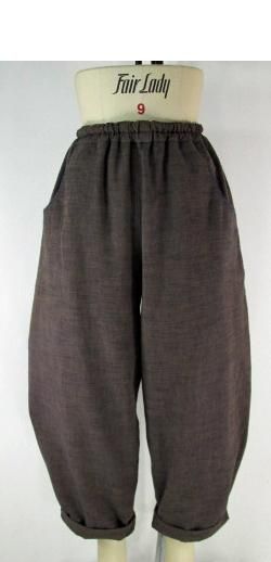 ★鶴と亀のフラフ★モンペパンツ★柿渋染★ 本柿渋染めデニムパンツ 25175 和柄ジーンズ: 倉/備中倉敷工房