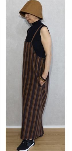 商品/ジャンパースカート/日本布/久留米絣(OP-0913A-a) - 洋服の