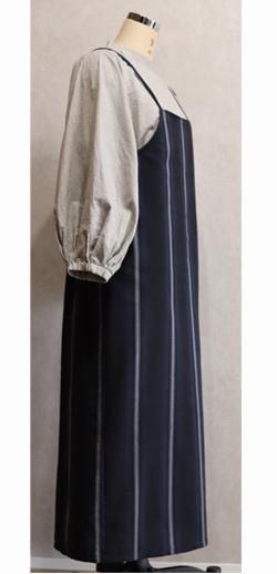 商品/ジャンパースカート/日本布/久留米絣(OP-0913C-a) - 洋服の