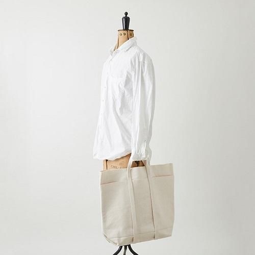 A056WASHED CANVAS 6POCKETS TOTE(T)KHAKI - amiacalva