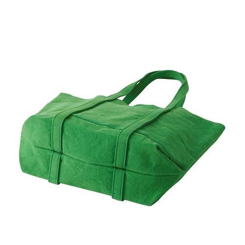 A154LIGHT OUNCE CANVAS TOTE(S)GREEN - amiacalva