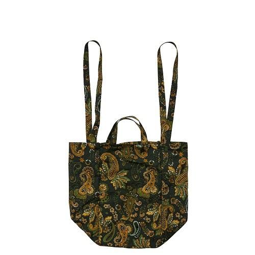 【最終価格】AMIACALVA ペイズリー トートバッグ グリーン AMIACALVAのEasy bag。｜doo-bop 塚本邦雄(Tsukamoto Kunio