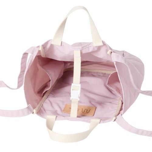 F039-MSHRINK NYLON ZIPPY TOTE(M)SAKURA PINK - amiacalva
