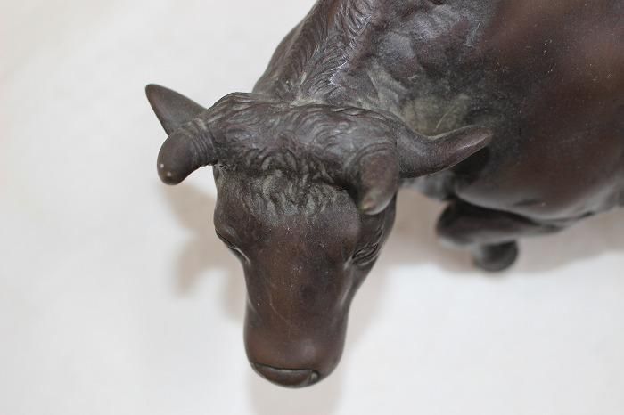 蔵出し高岡銅器☆金工師在銘印こい鋳銅鯉影彫皿☆骨董品銅製品