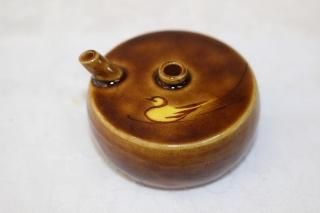 d454-80 時代 能登輪島塗 鶴松 黒漆菓子椀 金蒔絵 和田栄一郎 10