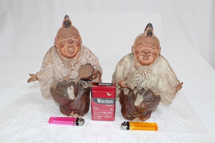 骨董品　忍耐　華山 山只華陶苑 ｜ すり鉢 6寸 4寸 ワラ白 JUJU mortier 美濃焼 高田