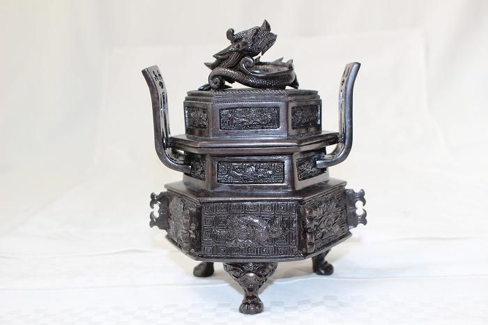 D-502高岡銅器鋳銅蝋型仏具三つ具足揃え 四百代仏壇以上 - 石川 D-502高岡銅器鋳銅蝋型仏具三つ具足揃え 四百代仏壇以上 - 石川