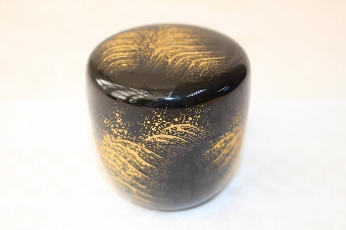 輪島塗 漆塗花瓶 蒔絵 波千鳥 大端稔/丹蔵 監修 未使用品 輪島塗 漆塗花瓶 蒔絵 波千鳥 大端稔/丹蔵 監修 未使用品