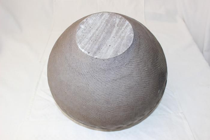 A-1225珠洲焼自然釉叩き文大壺 珠洲飯塚窯中山達磨作 - 石川県