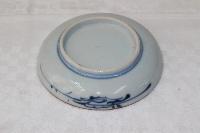 B-692大聖寺伊万里焼染錦唐草花文三寸半小皿全16客バラ売 - 石川
