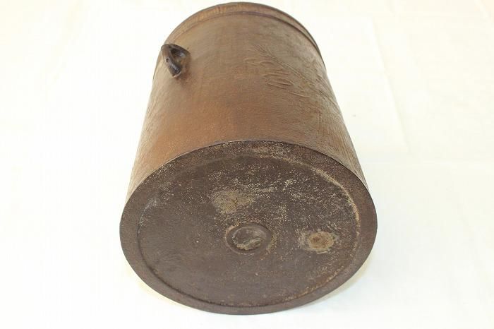 B419b「古代瓦 茶托 5枚」龍雲堂造(蓋裏書付有)平安 銅製 茶道具
