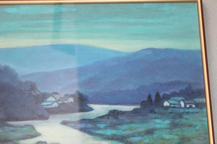 E-337日本画「風景画」 宮崎亮吉作 - 石川県金沢の骨董品のお店 E-337日本画「風景画」 宮崎亮吉作 - 石川県金沢の骨董品のお店