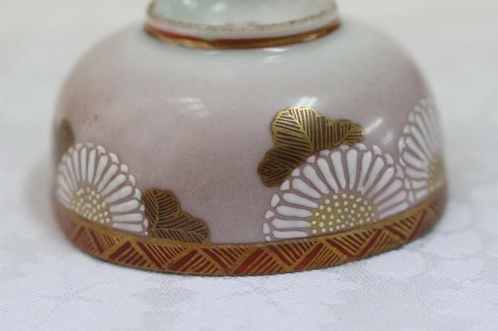 九谷焼　古九谷　色絵金彩　染付　漢詩文など　時代盃　五客　時代箱付　VR8125 九谷焼 古九谷 色絵金彩 染付 漢詩文など 時代盃 五客 時代箱