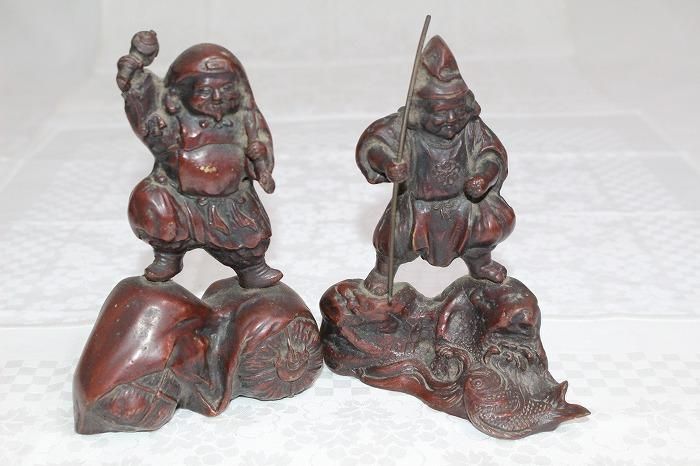 銅製恵比寿像 恵比寿・大黒 他 - 高岡銅器展示館