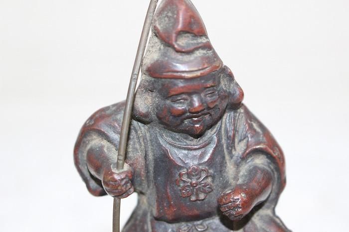 D-595高岡銅器青銅製恵比寿大黒像 在銘品 - 石川県金沢の骨董品